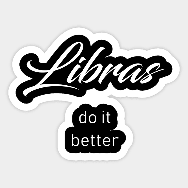 Libras Do It Better Sticker by redsoldesign